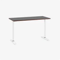 Bàn văn phòng HYPERWORK Core Desk 1m2 | Thép, Mặt bàn P1PB, Khung trắng / Mặt đen - Máy Tính Bàn Đắk Lắk