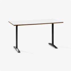 Bàn văn phòng HYPERWORK Core Desk 1m2 | Thép, Mặt bàn P1PB, Khung đen / Mặt trắng - Máy Tính Bàn Đắk Lắk