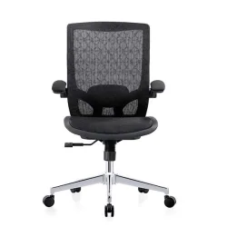 Ghế công thái học E DRA EEC217 | Đen, 120kg, Chân xoay, Lưng lưới - Máy Tính Bàn Đắk Lắk
