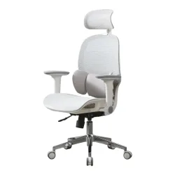 Ghế công thái học OEM E3 Lite | Xám, 150kg, Chân xoay, Lưng lưới - Máy Tính Bàn Đắk Lắk