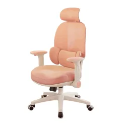 Ghế công thái học MANSON E3 Lite | Hồng, 100kg, Chân xoay, Lưng lưới - Máy Tính Bàn Đắk Lắk