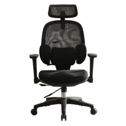Ghế công thái học MANSON E3 Lite | Đen, 100kg, Chân xoay, Lưng lưới - Máy Tính Bàn Đắk Lắk