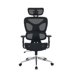 Ghế công thái học E-DRA EEC229 | Full lưới, Chân kim loại, Đen, 15.6kg - Máy Tính Bàn Đắk Lắk