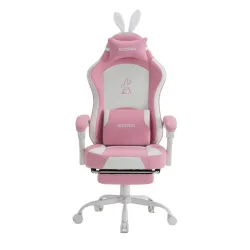 Ghế gaming E DRA RABBIT EGC238 | Hồng, 100kg, Chân xoay, Da PVC - Máy Tính Bàn Đắk Lắk