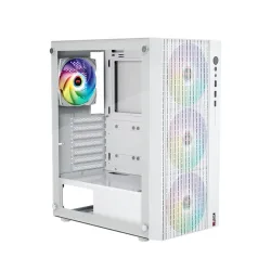 Thùng máy Magic Luxury 4F - Trắng | Kèm sẵn 4 fan - Máy Tính Bàn Đắk Lắk