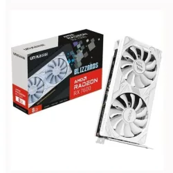 Card màn hình (AMD) UNIKA Blizzards White RX 7600 8GD6 V2 | 8GB GDDR6, 128-bit, 3 Fan, Trắng - Máy Tính Bàn Đắk Lắk