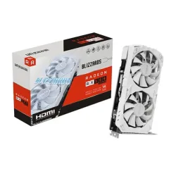 Card màn hình (AMD) Unika Radeon RX 580 BLIZZARDS 8GD5 V2 White | 8GB GDDR5, PCIe 3.0 x16, Dual Fan (SN RX580V2-26086847553525) - Máy Tính Bàn Đắk Lắk