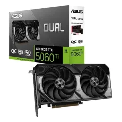 Card màn hình NVIDIA GeForce RTX 5060 Ti ASUS Dual OC | 16GB GDDR7, 4608 CUDA, 550W - Máy Tính Bàn Đắk Lắk