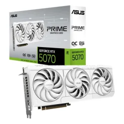 Card màn hình NVIDIA GeForce RTX 5070 ASUS Prime White OC | 12GB GDDR7, 6144 CUDA, 650W - Máy Tính Bàn Đắk Lắk