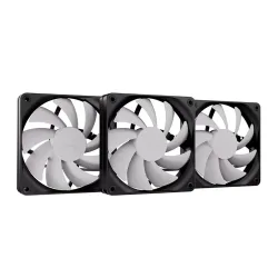 Quạt tản nhiệt PC Hyte Flow FA12 | Kit 3 fan 120mm, Trắng - Máy Tính Bàn Đắk Lắk