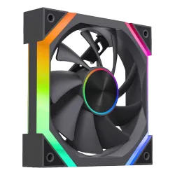 Quạt tản nhiệt PC Leopard Galaxy | Fan lẻ 120mm, ARGB, Gió thuận, Đen - Máy Tính Bàn Đắk Lắk