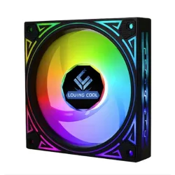 Quạt tản nhiệt PC Loving Cool YF 12025 | Fan lẻ 120mm, ARGB, Đen - Máy Tính Bàn Đắk Lắk