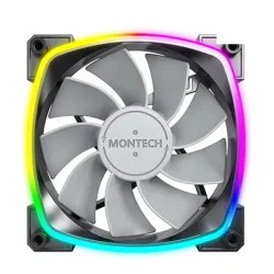 Quạt tản nhiệt PC Montech RX120 PWM | Fan lẻ 120mm, ARGB, Đen - Máy Tính Bàn Đắk Lắk