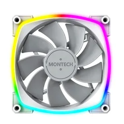 Quạt tản nhiệt PC Montech RX 120 PWM | Fan lẻ 120mm, ARGB, Trắng - Máy Tính Bàn Đắk Lắk