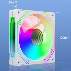 Quạt tản nhiệt PC Redmoon F3 | Fan lẻ 120mm, RGB, Trắng - Máy Tính Bàn Đắk Lắk
