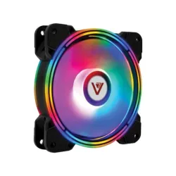 Quạt tản nhiệt PC VSP V306 | Fan lẻ 120mm, RGB, Đen - Máy Tính Bàn Đắk Lắk