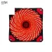 Quạt tản nhiệt PC XYCP 12 | Fan lẻ 120mm, Led Đỏ, Đen - 4