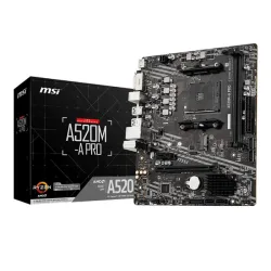 Mainboard MSI A520M-A Pro DDR4 | AM4, mATX, 2 khe RAM - Máy Tính Bàn Đắk Lắk