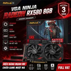 VGA NINJA RADEON RX580 8GB GDDR5 (2048SP) - Máy Tính Bàn Đắk Lắk
