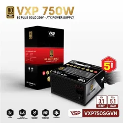 Nguồn VSP VXP 750W SGVN Gold 230V - Đen - Máy Tính Bàn Đắk Lắk