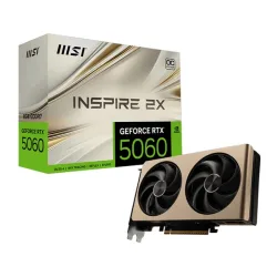Card màn hình NVIDIA GeForce RTX 5060 MSI INSPIRE 2X OC | 8GB GDDR7, 3840 CUDA, 550W - Máy Tính Bàn Đắk Lắk