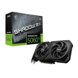 Card màn hình MSI GeForce RTX 5060 Ti 16G SHADOW 2X OC PLUS | 16GB GDDR7, 4608 CUDA Cores, PCIe 5.0 - Máy Tính Bàn Đắk Lắk