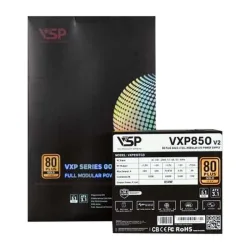 Nguồn máy tính VSP VXP 850W TGD V2 Gold - Đen | Full Range, Full Modular, ATX - Máy Tính Bàn Đắk Lắk