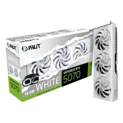 Card màn hình NVIDIA GeForce RTX 5070 Palit White OC | 12GB GDDR7, 6144 CUDA - Máy Tính Bàn Đắk Lắk