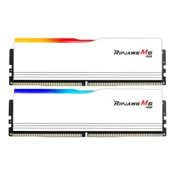 RAM PC G.SKILL Ripjaws M5 32GB RGB DDR5 White | (2x16GB), 5200MHz, Intel/AMD F5-5200J4040A16GX2-RM5RW - Máy Tính Bàn Đắk Lắk