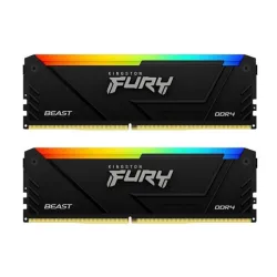 RAM PC Kingston Fury Beast 16GB RGB DDR4 | (2x8GB), 3200MHz, Intel/AMD KF432C16BB2AK2/16 - Máy Tính Bàn Đắk Lắk