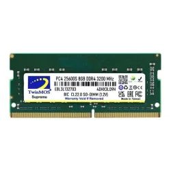 RAM Laptop TwinMOS Supreme 8GB DDR4 | 3200MHz, CL22, 1.2V, SODIMM - Máy Tính Bàn Đắk Lắk