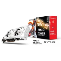 Card màn hình AMD Radeon RX 9060 XT SAPPHIRE PURE Gaming OC | 16GB GDDR6, 2048 SP, 550W - Máy Tính Bàn Đắk Lắk