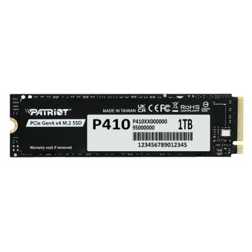 Ổ cứng SSD Patriot P410 1TB | PCIe Gen4 x4 NVMe, M.2 2280 (P410P1TBM28H)