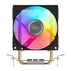 Tản nhiệt khí SAMA X20 LED RGB | 2 Heatpipe Φ6mm, PWM 92mm - Máy Tính Bàn Đắk Lắk