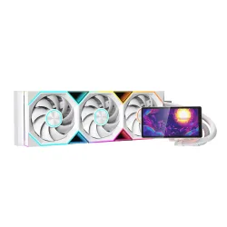 Tản nhiệt nước Leopard Pro Flow 360 | ARGB Display, Trắng - Máy Tính Bàn Đắk Lắk