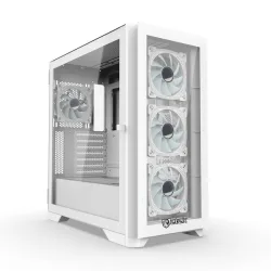 Thùng máy Jetek Game – X1 Tặng 3 Fan RGB (Trắng) - Máy Tính Bàn Đắk Lắk