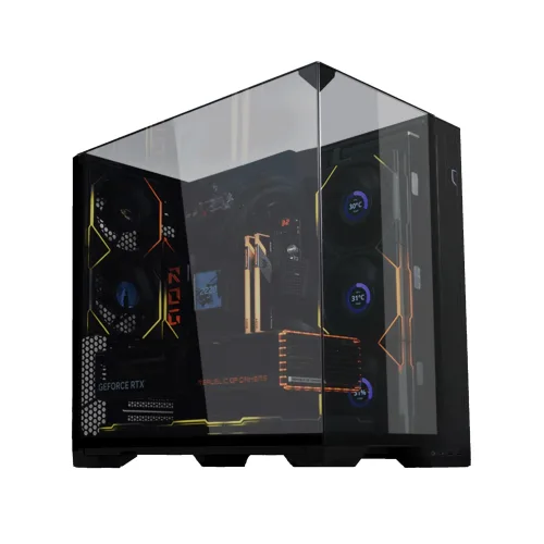 Thùng máy Lian Li 011 Vision Compact ATX | Đen, không kèm fan (011VPX)