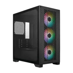 Thùng máy Cooler Master Elite 301 - Đen | Kèm 3 fan led (E301-KGNN-S00) - Máy Tính Bàn Đắk Lắk