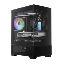 Thùng máy Gamdias Aura GC9M Elite ARGB M-ATX (Kèm Sẵn 3F ARGB) - Đen - Máy Tính Bàn Đắk Lắk
