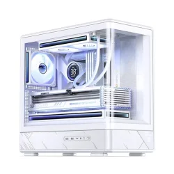 Thùng máy Jonsbo D200 Micro-ATX | Trắng, Kính Cong - Máy Tính Bàn Đắk Lắk