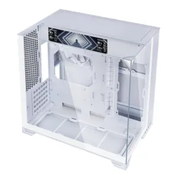 Thùng máy Lian Li O11 Vision M Digital (LCD 9.2 inch) (Không Kèm Fan) (CASELLO11VMDW) | M-ATX/ITX, LCD 9.2 inch, VGA 410mm, Trắng - Máy Tính Bàn Đắk Lắk