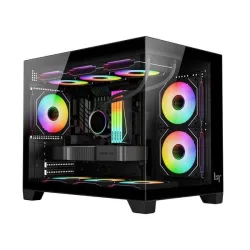 Thùng máy LinkTech IFRIT (Chưa Kèm FAN) - Đen - Máy Tính Bàn Đắk Lắk
