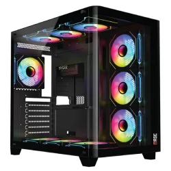 Thùng máy Magic Gaming GA-02 Curved F-ATX Support AIO 360 (Hồ Cá) Không Kèm Sẵn Fan - Đen - Máy Tính Bàn Đắk Lắk
