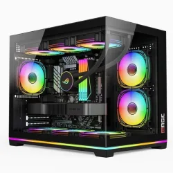Thùng máy Magic GM-06L Pro (Led RGB/ARGB) (Full M-ATX) (Aio 360 Top) - Đen - Máy Tính Bàn Đắk Lắk