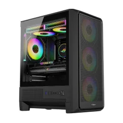 Thùng máy MIK H2 Gaming | M-ATX/ITX, Kính cường lực, Đen - Máy Tính Bàn Đắk Lắk