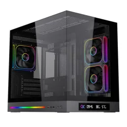 Thùng máy Xigmatek Cloud M DGT 3AF (Kèm sẵn 3 Fan LED) | M-ATX/ITX, Hỗ trợ Rad 360mm, Đen - Máy Tính Bàn Đắk Lắk