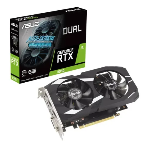 Card màn hình NVIDIA GeForce RTX 3050 ASUS Dual | 6GB GDDR6, 2304 CUDA, 450W