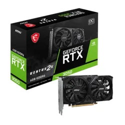 Card màn hình NVIDIA GeForce RTX 3050 MSI Ventus 2X E OC | 6GB GDDR6, 2560 CUDA, 300W - Máy Tính Bàn Đắk Lắk