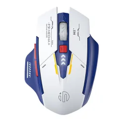 Chuột gaming INPHIC F9 Gundam Chính Hãng | Wireless, 2400 DPI, 90g, Trắng Xanh - Máy Tính Bàn Đắk Lắk