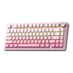 Bàn phím cơ AULA F75 Gradient Pink | 75%, 80 phím, Dream Sakura, RGB, 3 Mode - Máy Tính Bàn Đắk Lắk